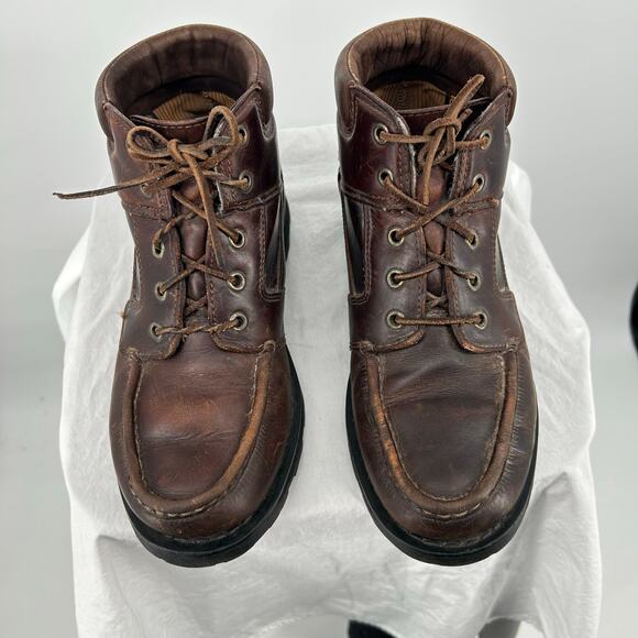 VTG Men\'s Brown Leather Timberland Chukka Moctoe Gore-Tex Waterproof Boots 9M main image 9